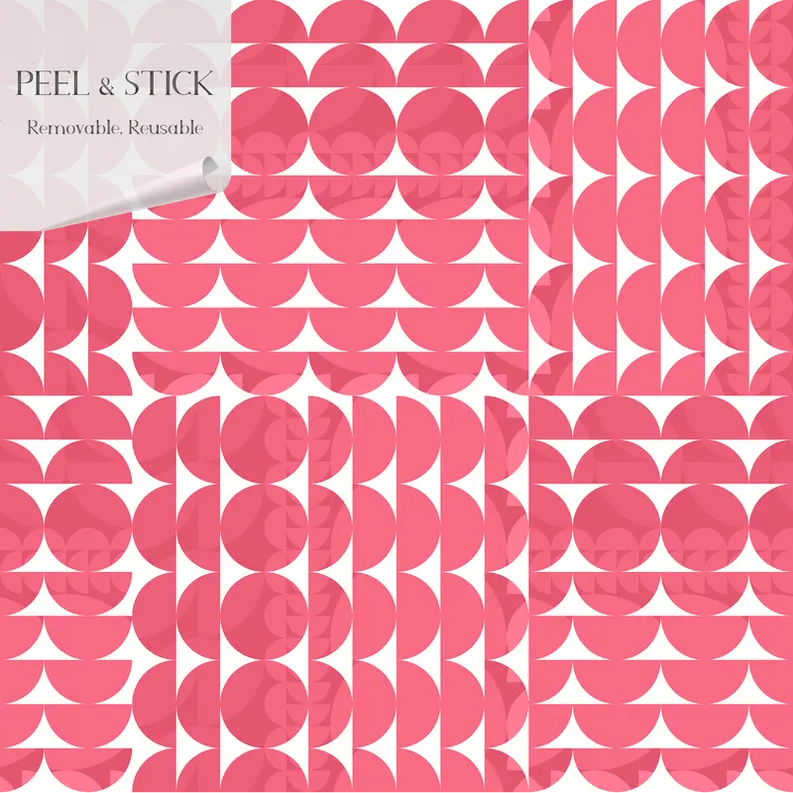 Coordinates' Mid-Century Geometric Peel & Stick Wallpaper SBC-LTD