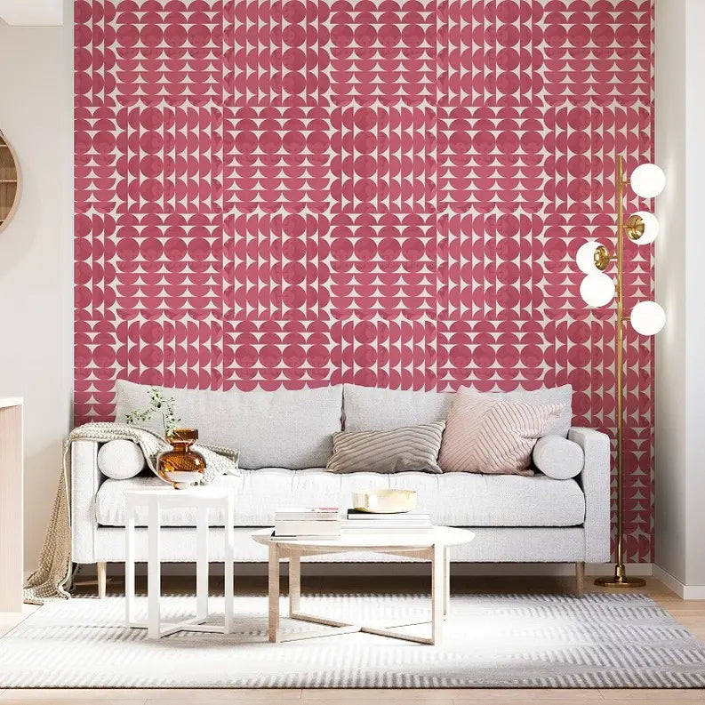 Coordinates' Mid-Century Geometric Peel & Stick Wallpaper SBC-LTD