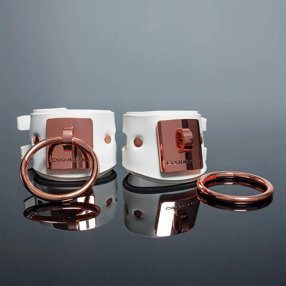 Coquette Pleasure Cuffs - White Coquette