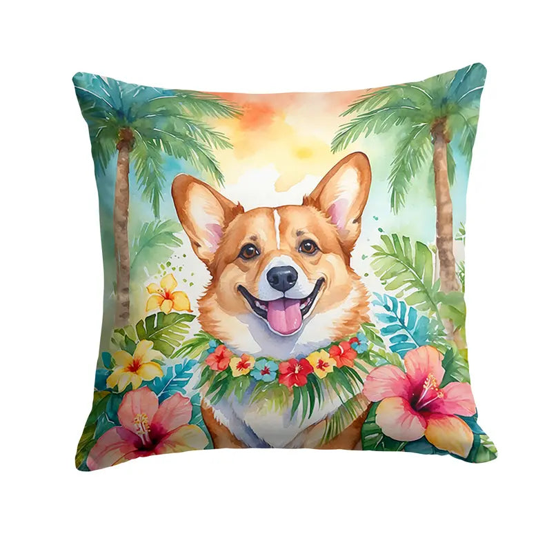 Corgi Luau Pair of Pot Holders Caroline's Treasures