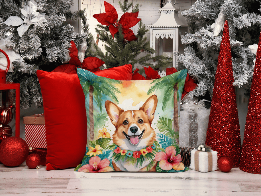 Corgi Luau Pair of Pot Holders Caroline's Treasures