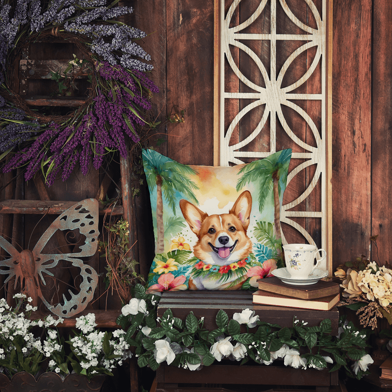 Corgi Luau Pair of Pot Holders Caroline's Treasures