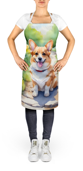 Corgi Spring Path Apron Caroline's Treasures