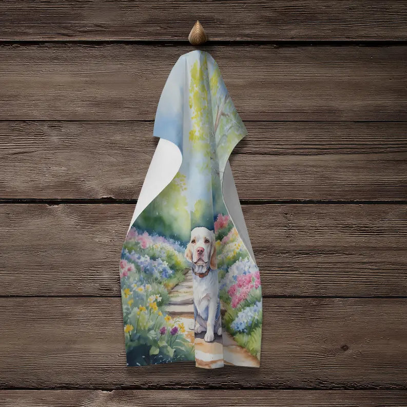 Corgi Spring Path Pair of Pot Holders Caroline's Treasures