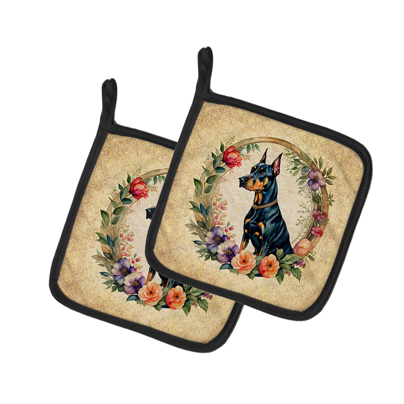 Coton De Tulear and Flowers Foam Coasters Caroline's Treasures