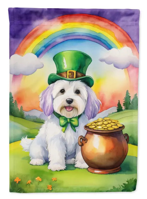 Coton de Tulear St Patrick's Day Garden Flag Caroline's Treasures
