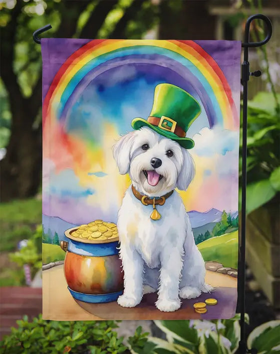 Coton de Tulear St Patrick's Day Garden Flag Caroline's Treasures