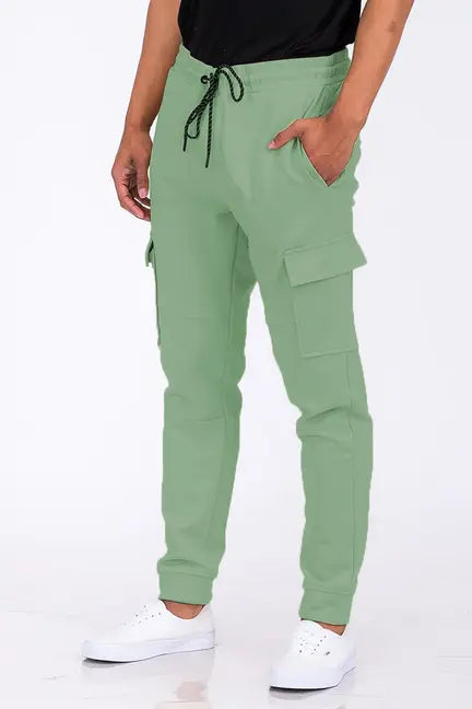 Cotton Blend Cargo Joggers WEIV