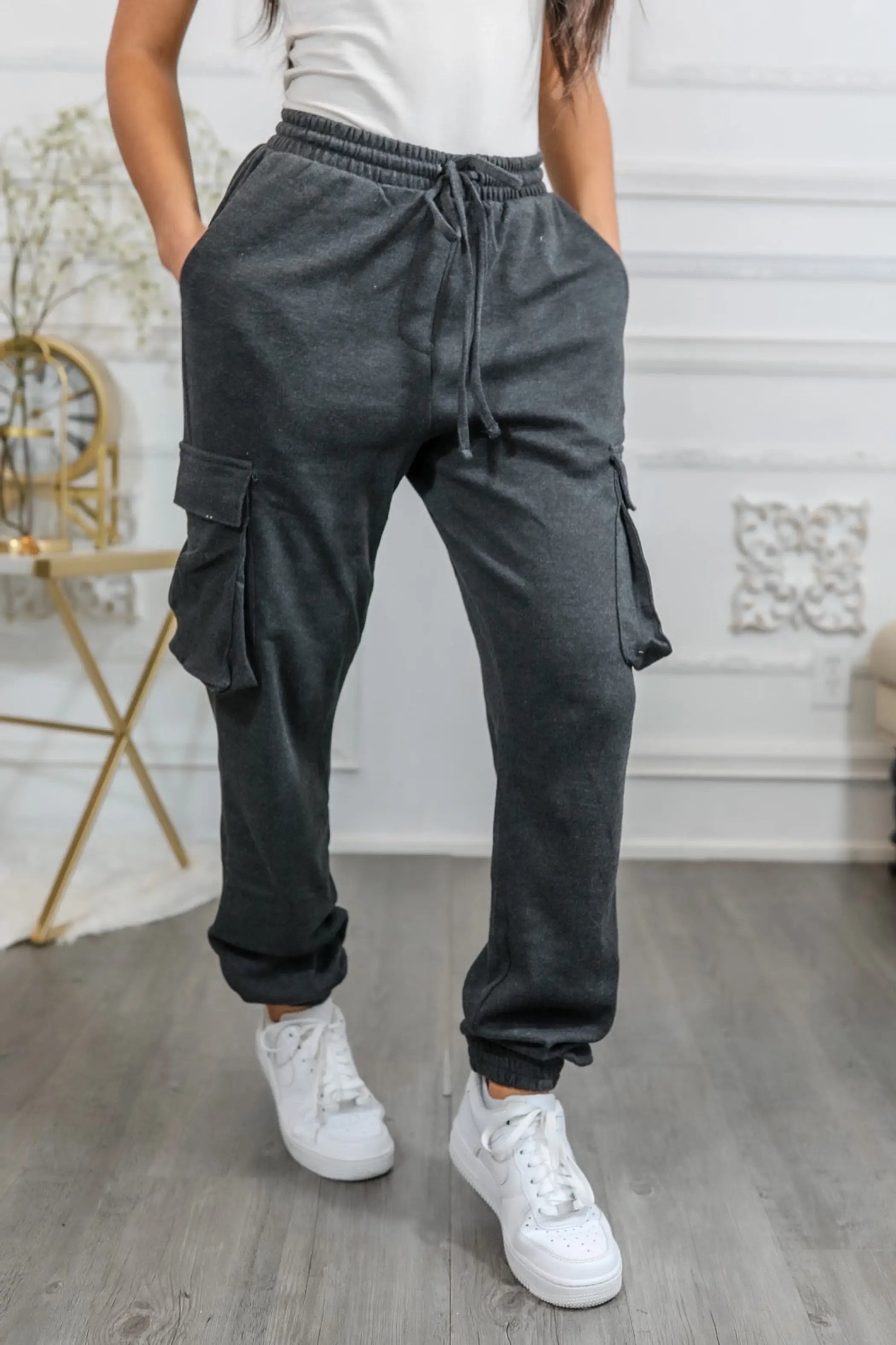 Cotton Drawstring CargoJoggers Pants SurelyMine