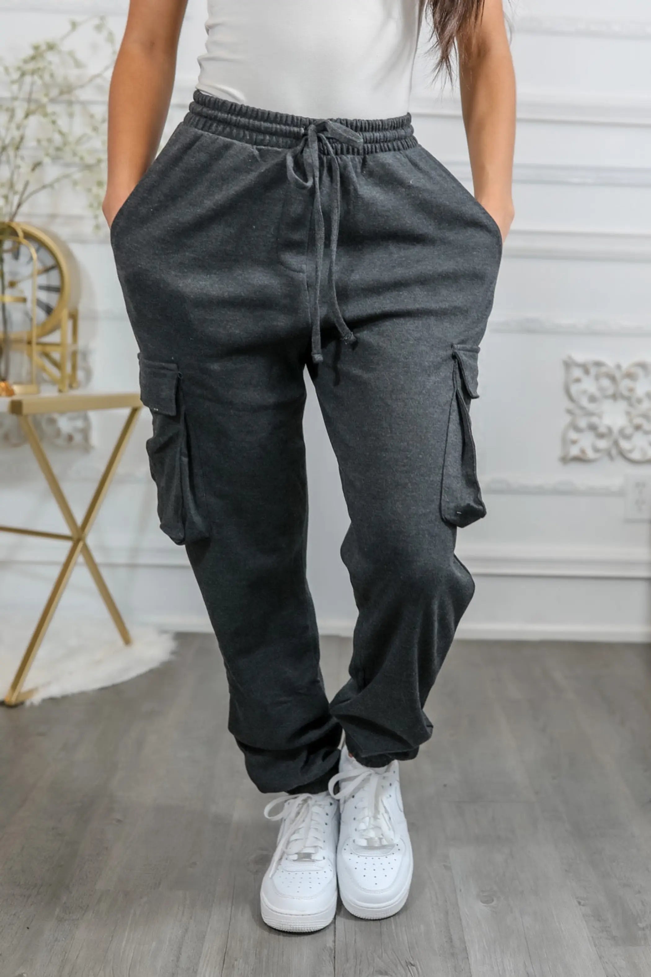Cotton Drawstring CargoJoggers Pants SurelyMine