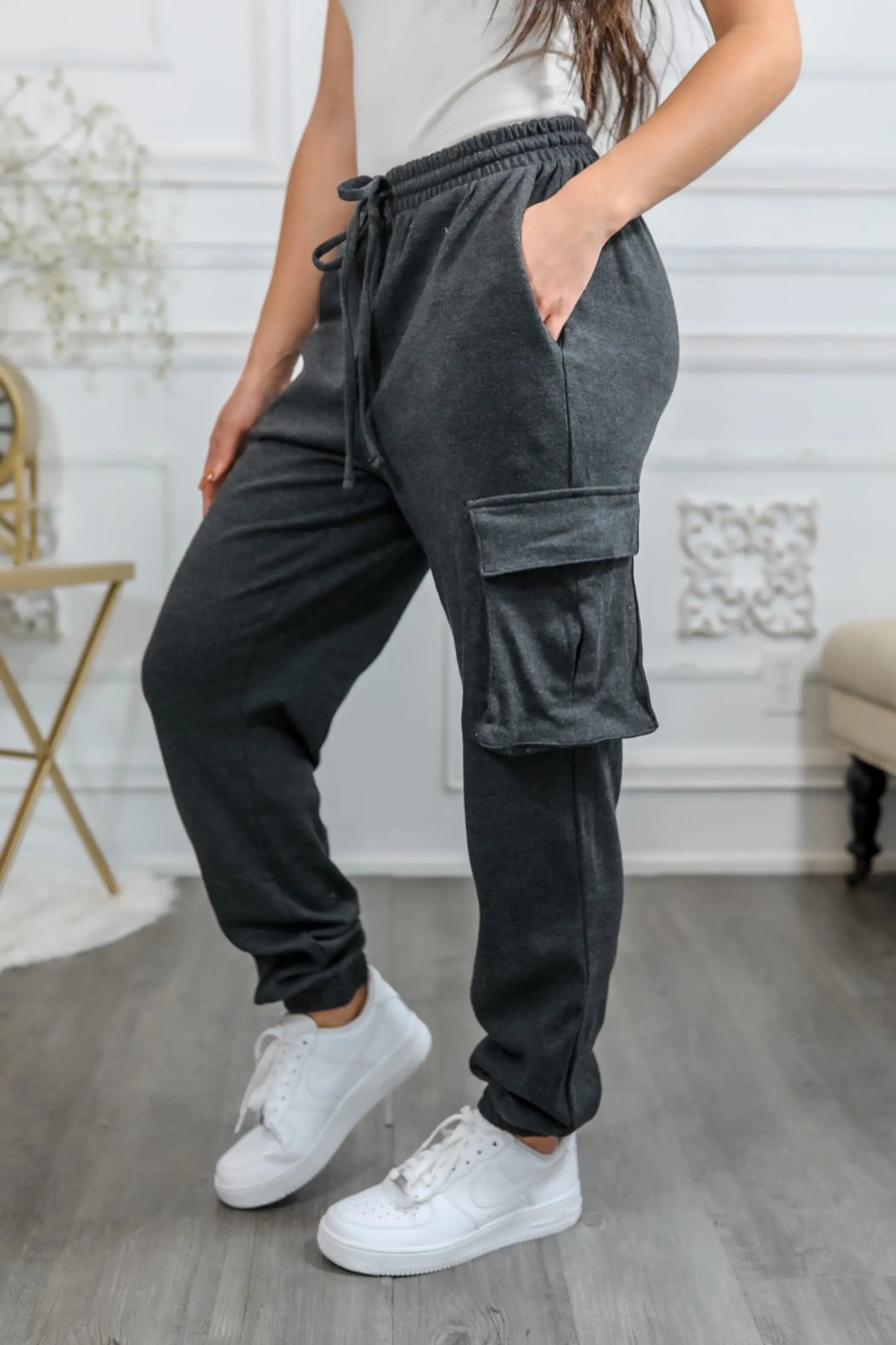Cotton Drawstring CargoJoggers Pants SurelyMine