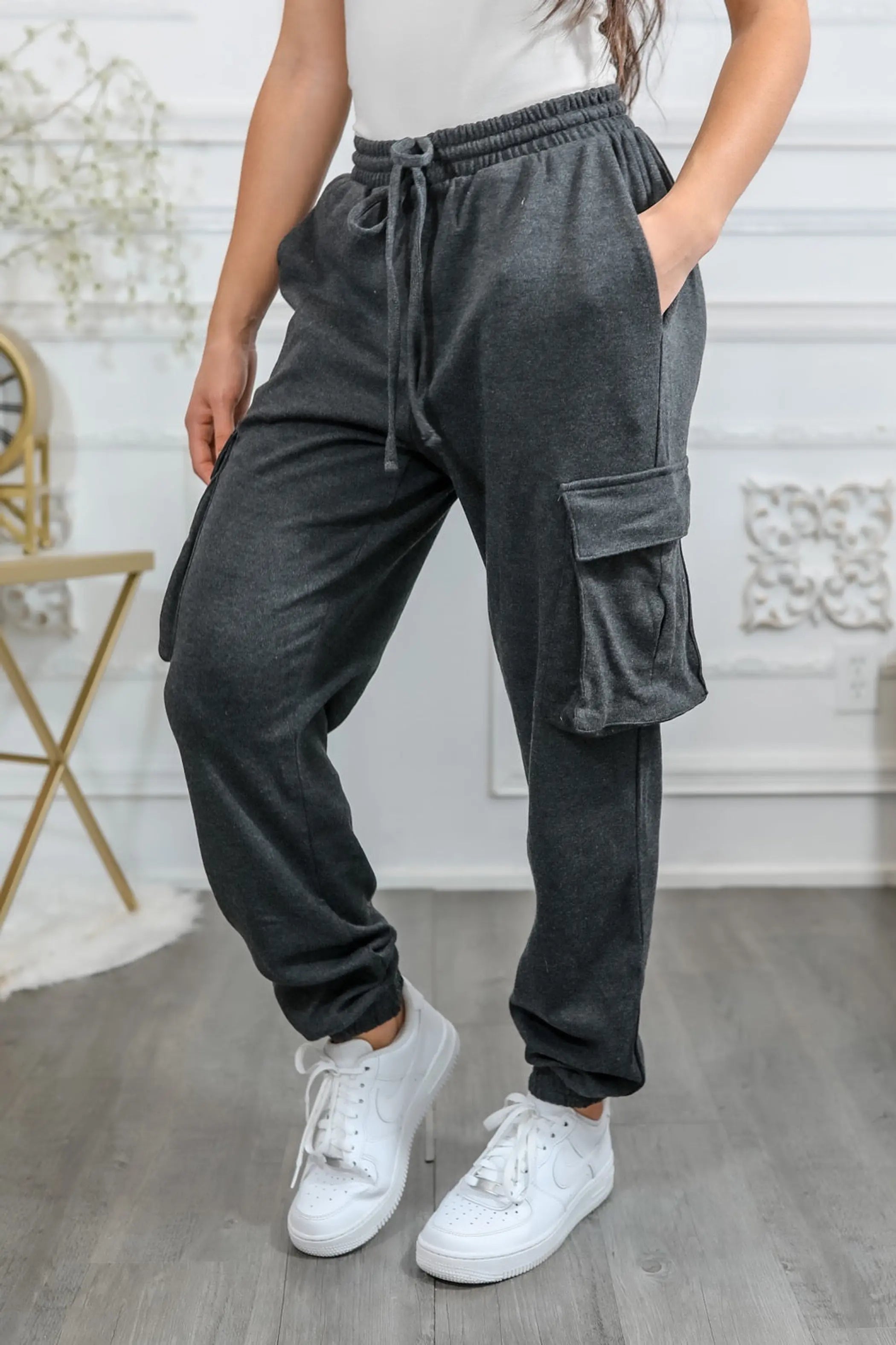 Cotton Drawstring CargoJoggers Pants SurelyMine