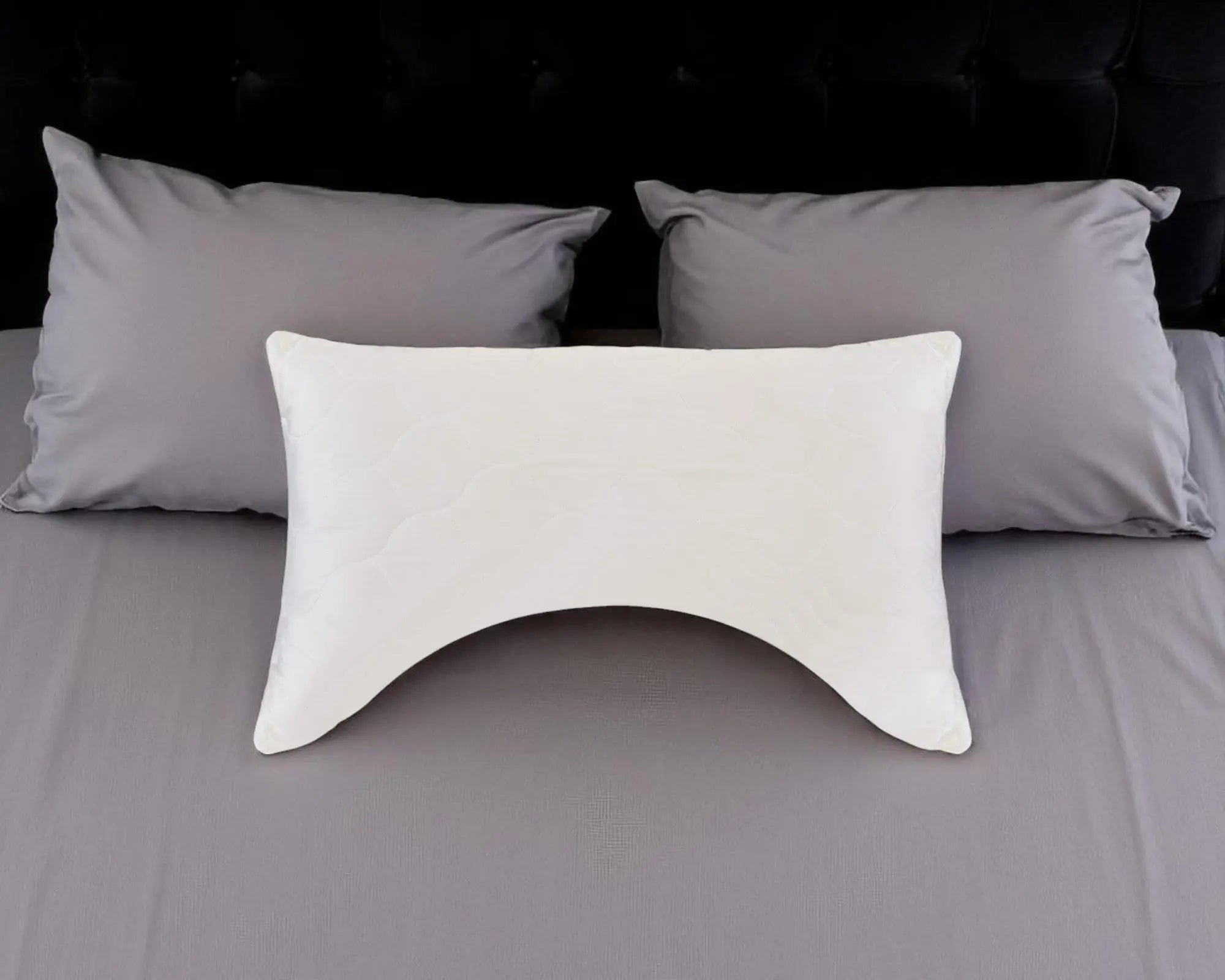 Cotton Latex Foam And Wool Hypoallergenic Ergonomic Standard Size Bed Pillow Homeroots Bed & Bath
