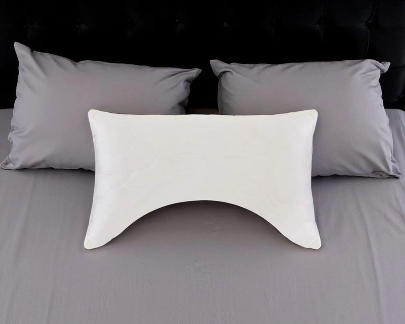 Cotton Latex Foam And Wool Hypoallergenic Ergonomic Standard Size Bed Pillow Homeroots Bed & Bath