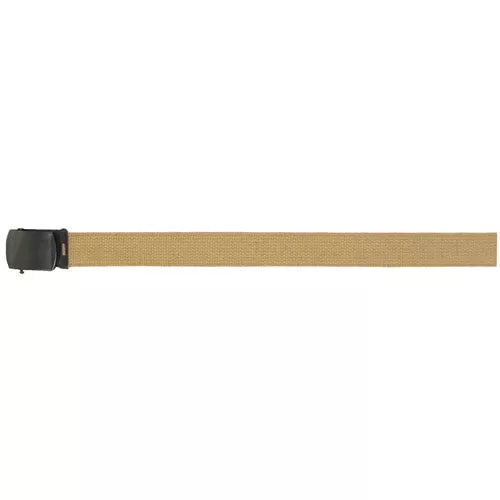 Cotton Web Belt Black Buckle 44" Fox Outdoor