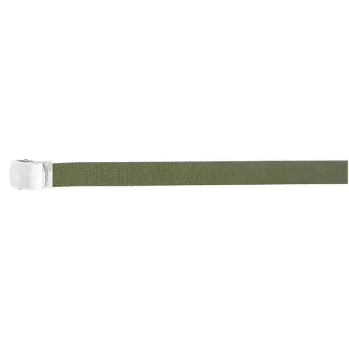 Cotton Web Belt Silver Buckle 54" Fox Outdoor