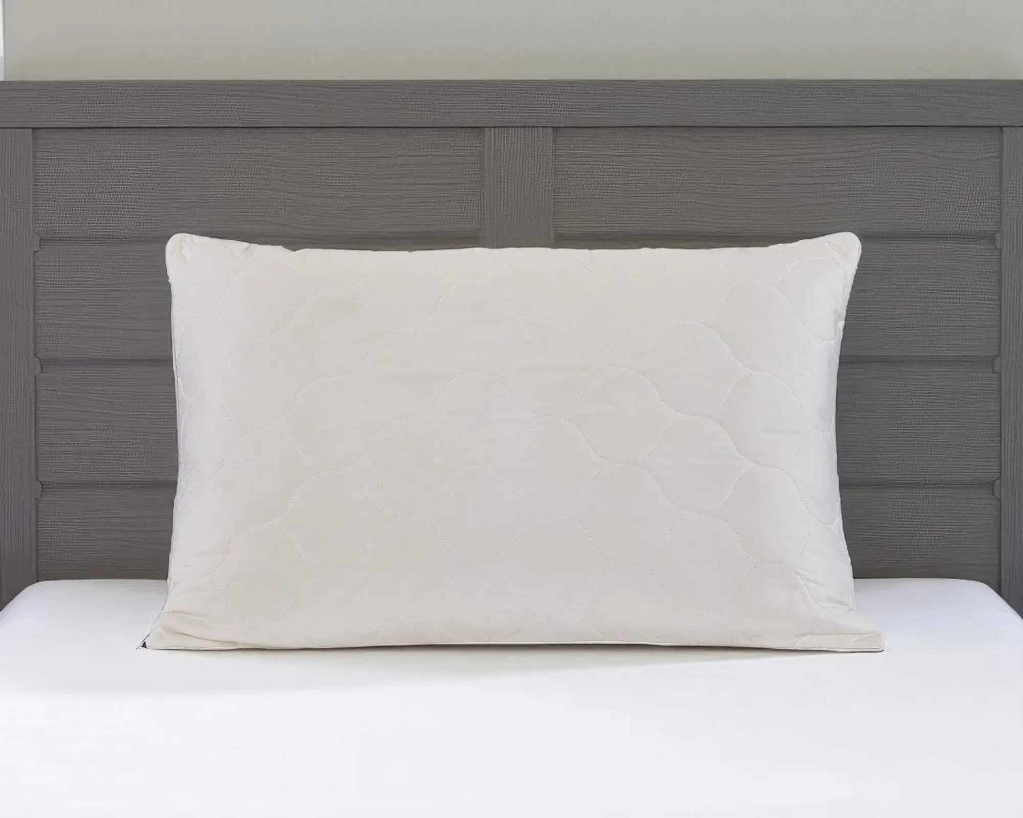 Cotton Wool Hypoallergenic Standard Size Bed Pillow Homeroots Bed & Bath