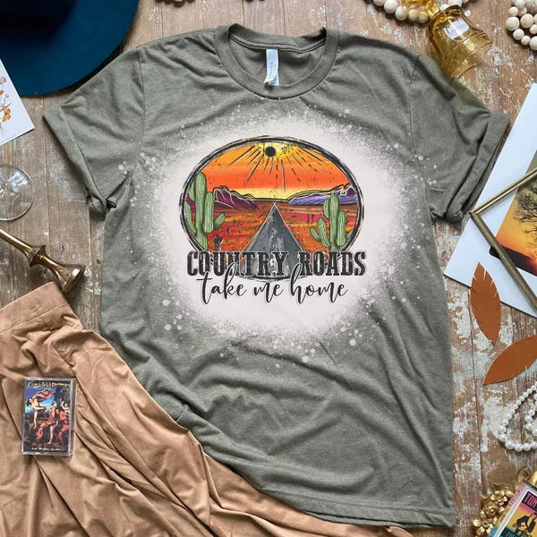 Country Road Take Me Home Bleached Shirt CK's Boutique