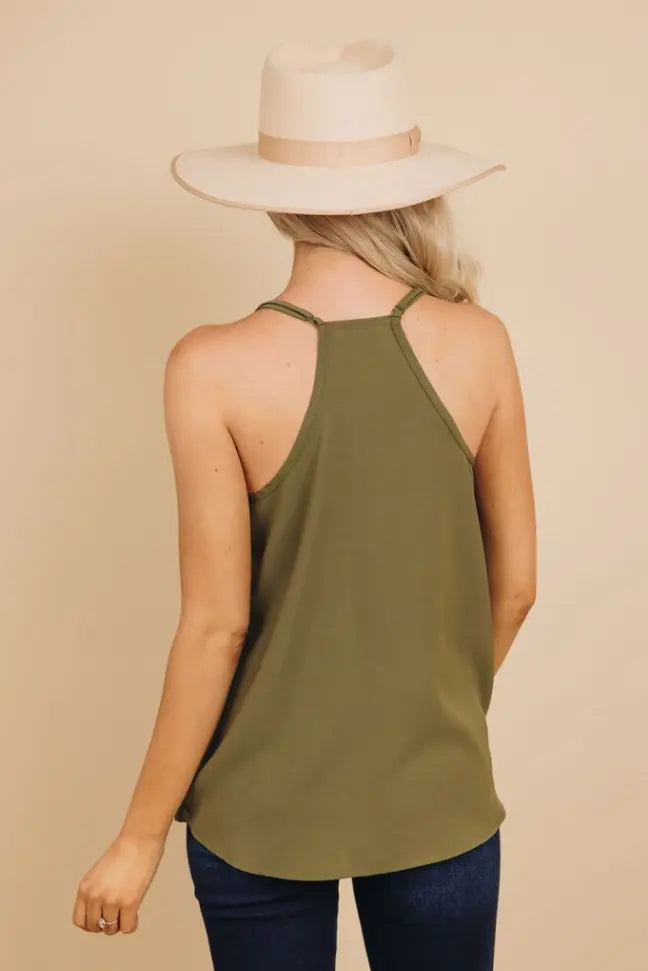County Fair Lace V Neck Tank Stay Warm in Style