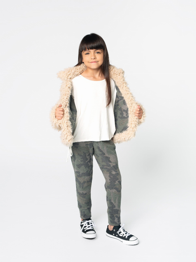 Cozy Llama Utility Jacket Ft Camo Lining Little Mass