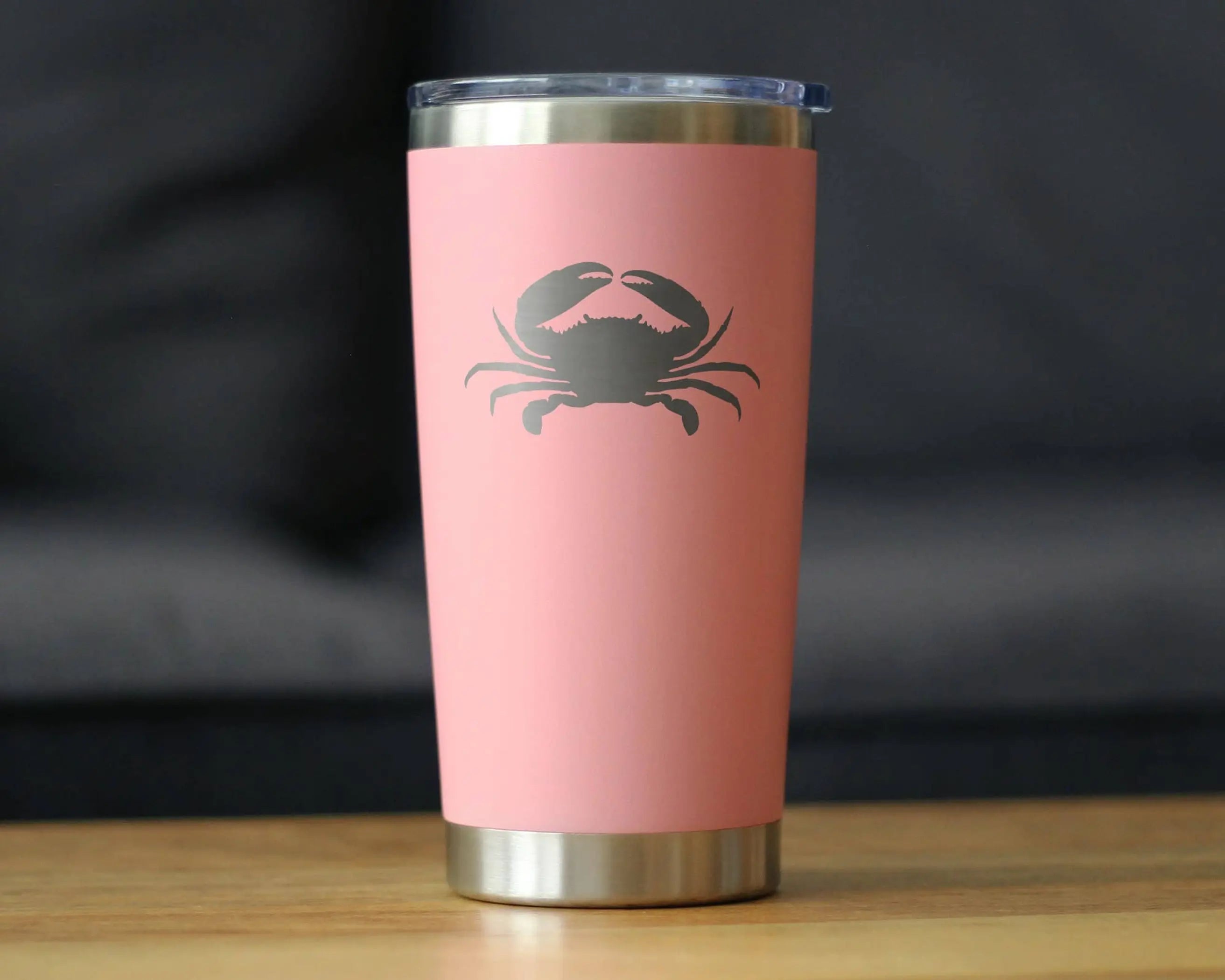 Crab Silhouette Insulated Travel Tumbler - Ocean Beach Gifts Bevvee