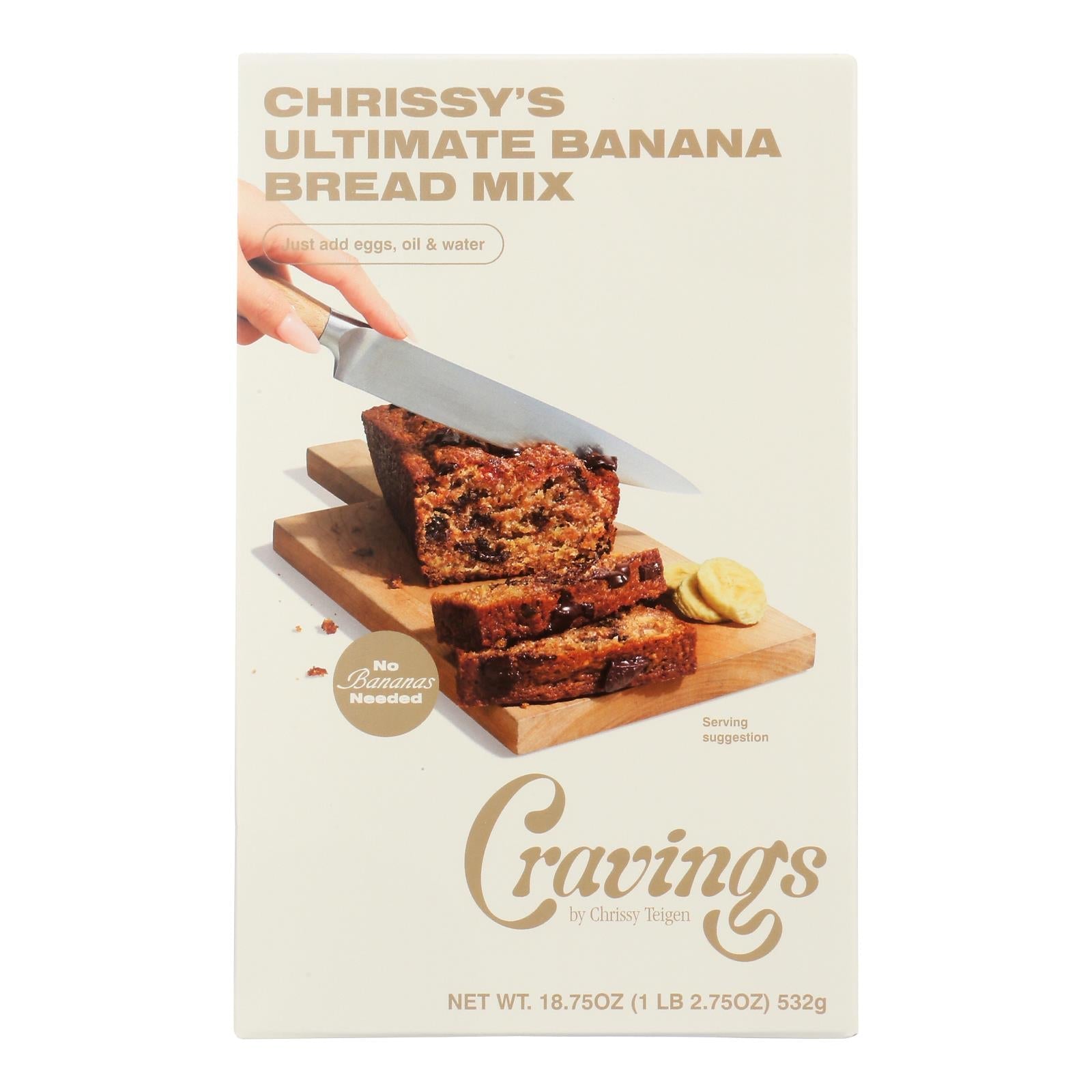 Cravings By Chrissy Teigen - Bread Mix Ultimate Banana - Cs Of 6-18.75 Oz Cravings By Chrissy Teigen