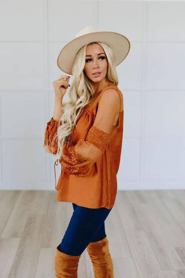Crazy Love Boho Top Stay Warm in Style