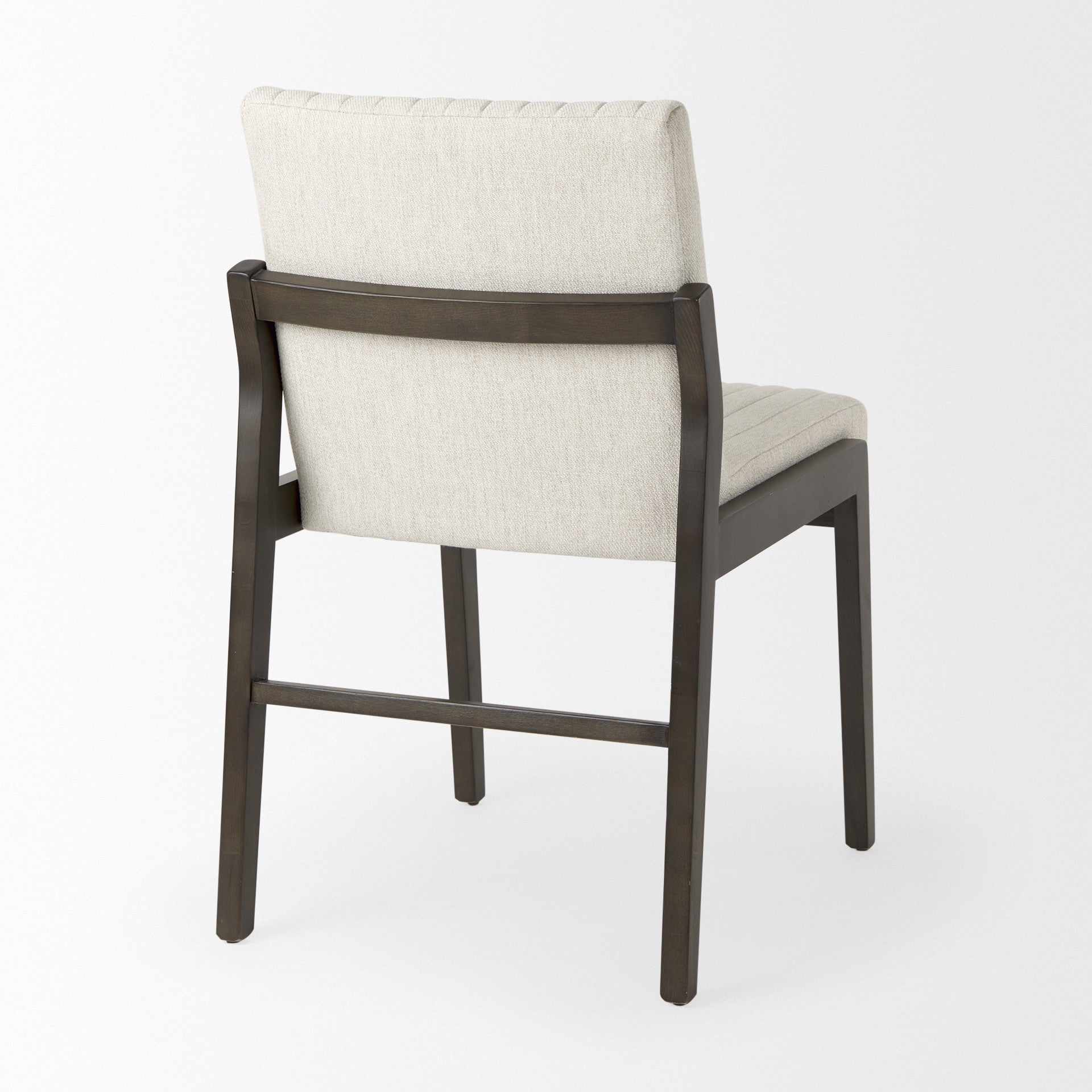 Cream and Brown Fabric Dining Side Chair Homeroots Kitchen & Dining