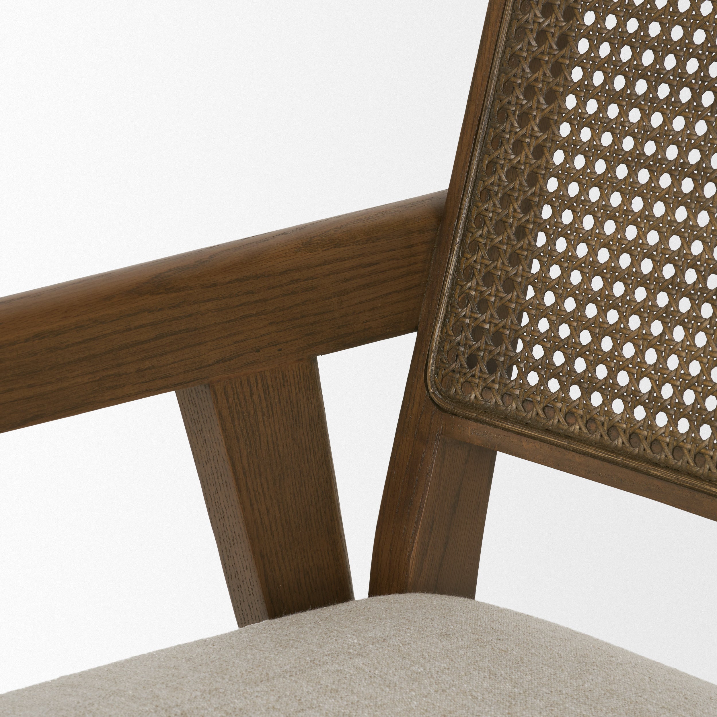 Cream and Brown Fabric Dining Side Chair Homeroots Kitchen & Dining