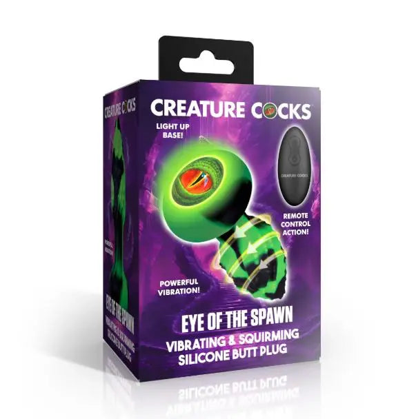 Creature Cock Eye Of The Spawn Vibrating/ Squirming Butt Plug - GreatEagleInc