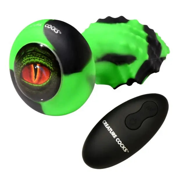 Creature Cock Eye Of The Spawn Vibrating/ Squirming Butt Plug - GreatEagleInc