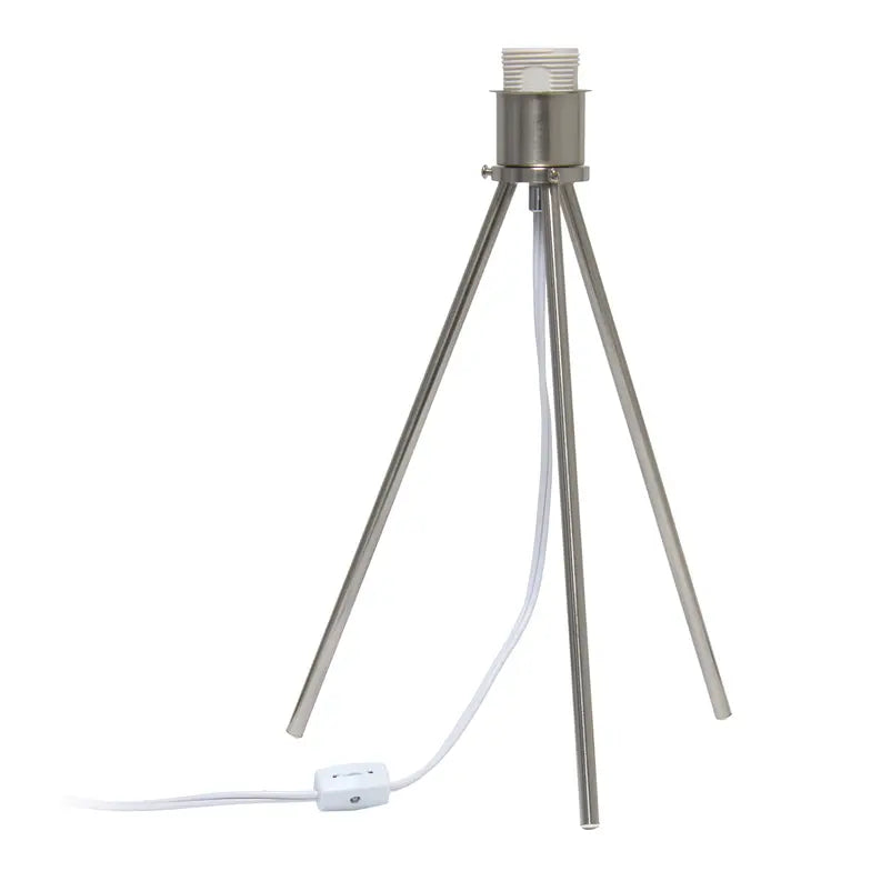 Creekwood Home Contemporary Brushed Nickel Pedestal Table Lamp for Bedroom, Living Room, Dining Room, Office, Entryway All the Rages