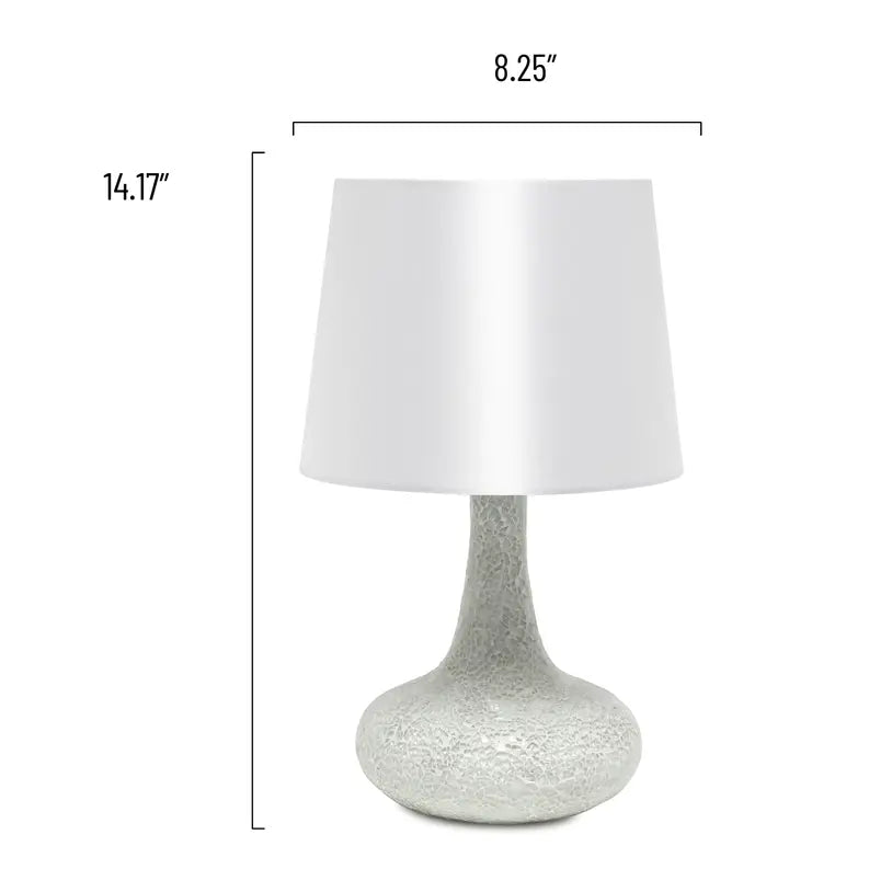 Creekwood Home Patchwork Crystal Glass Table Lamp for Living Room, Bedroom, Study, Office, Entryway, Reading Nook All the Rages