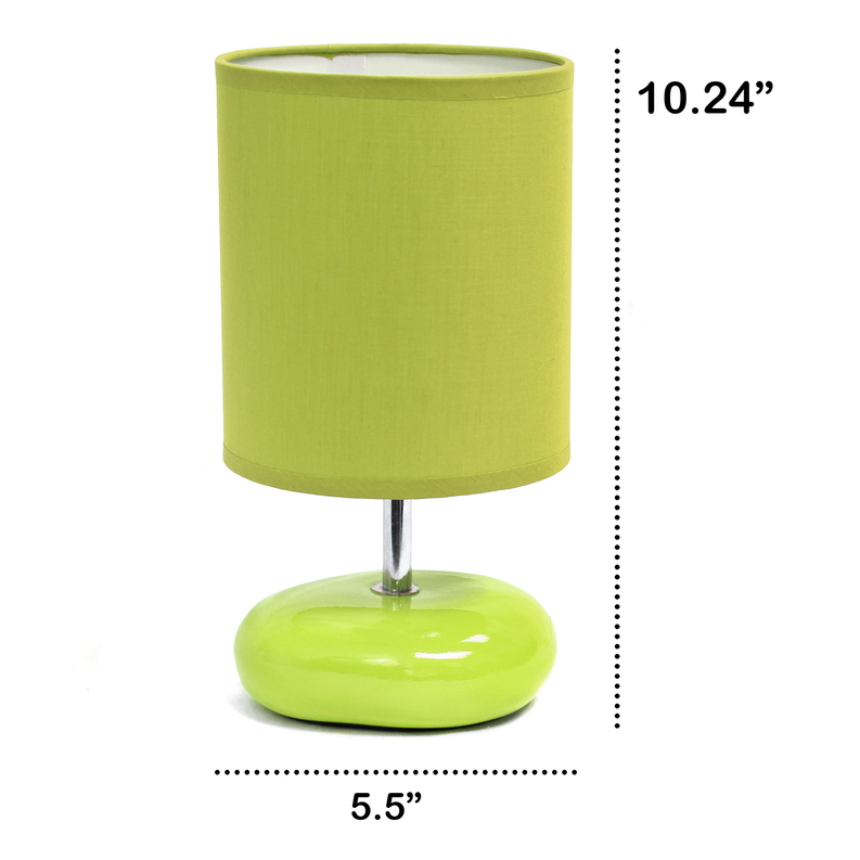 Creekwood Home Traditional Mini Round Rock Table Lamp for Nursery, Study, Bookshelf, Office, Nightstand, Living Room All the Rages