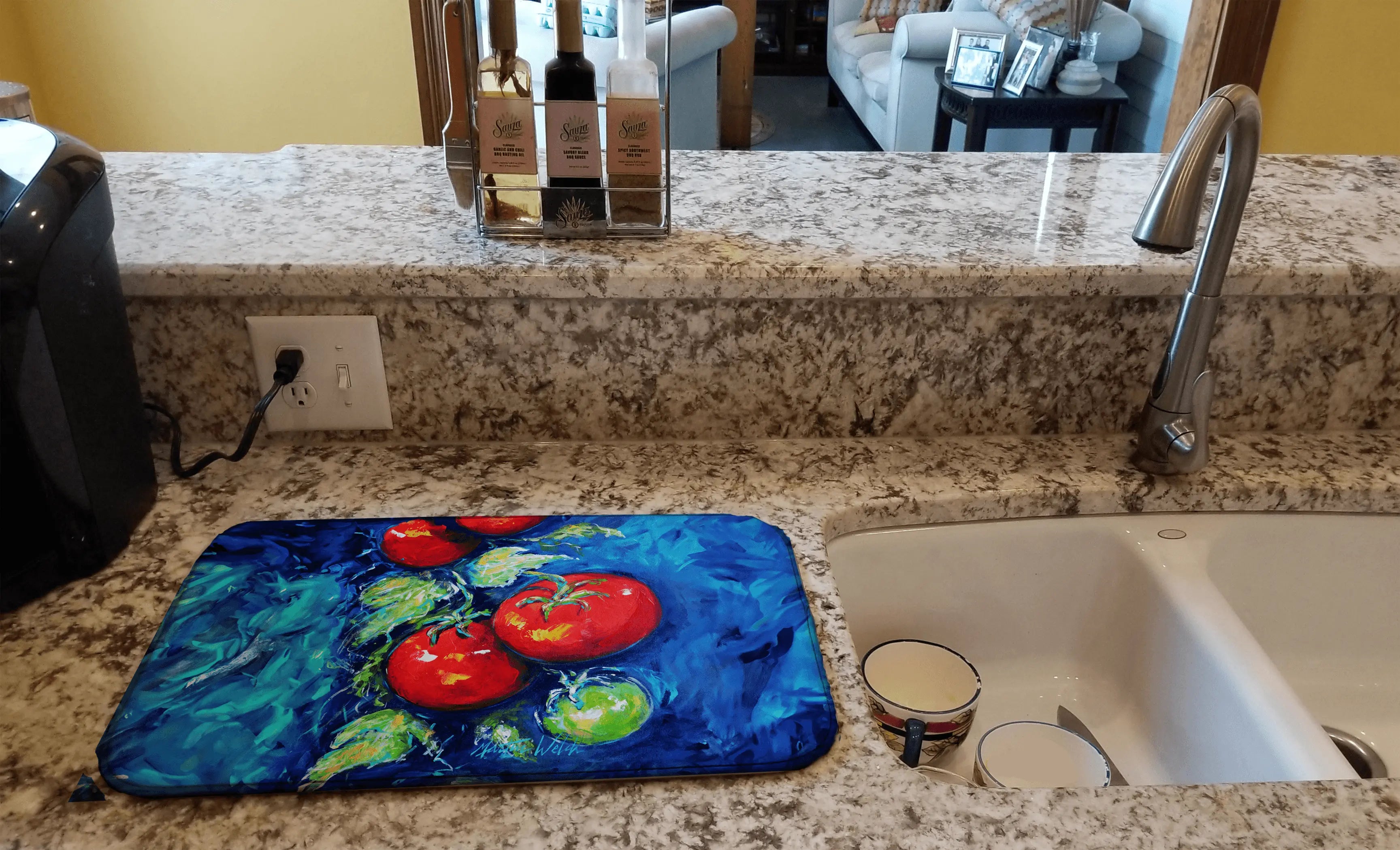 Creole Tomatoes Dish Drying Mat Caroline's Treasures