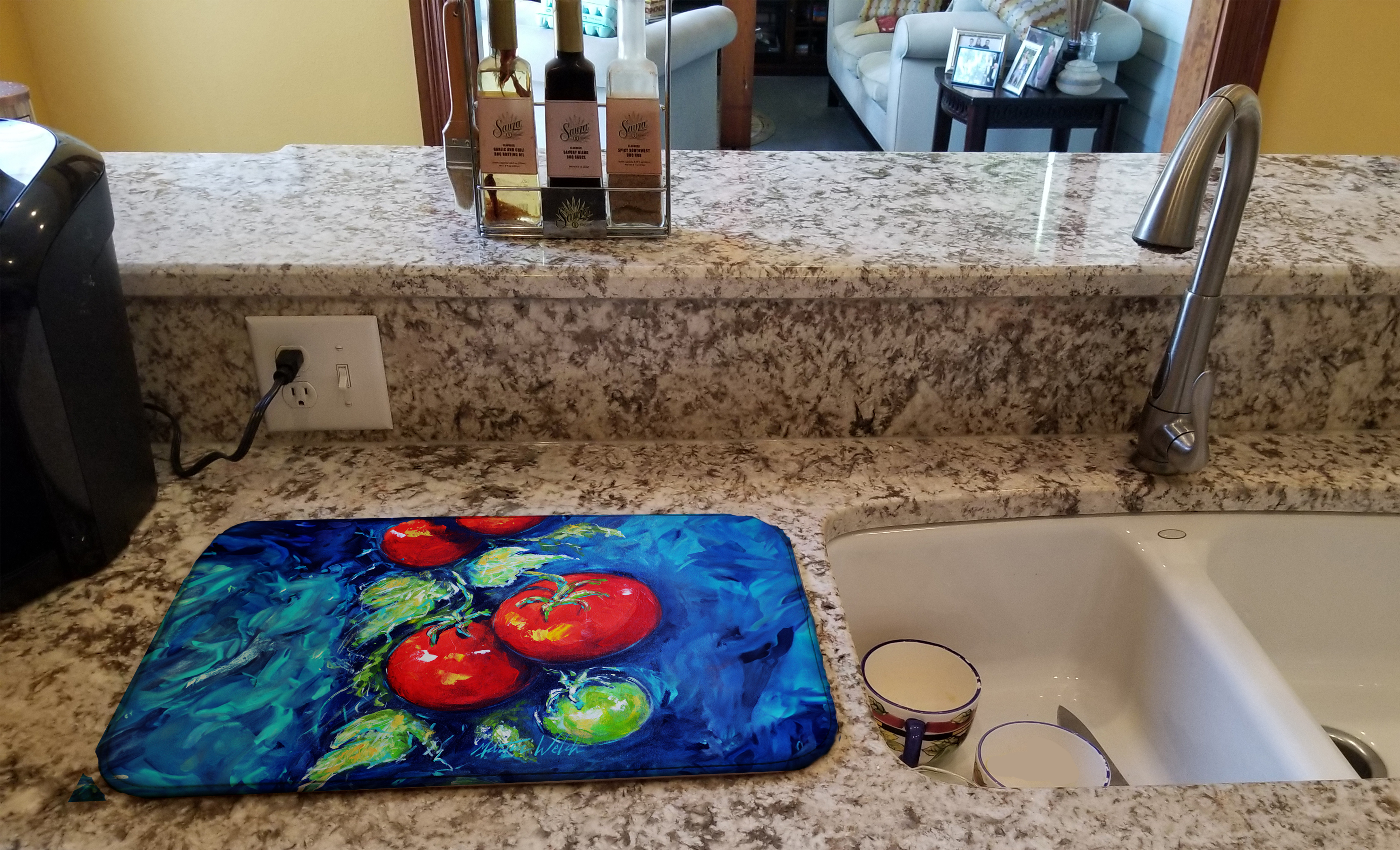 Creole Tomatoes Dish Drying Mat Caroline's Treasures