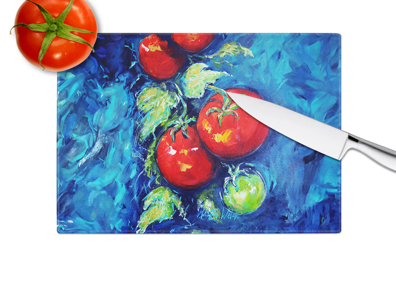 Creole Tomatoes Glass Cutting Board Caroline's Treasures
