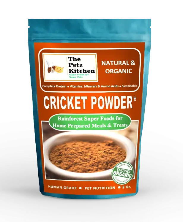 Cricket Flour Omega 3 & 6 Complete Protein* Eco-Conscious Usda Organic Cricket Flour* The Petz Kitchen - Organic & Human Grade Ingredients For Home Prepared Meals & Treats Organic Pet Systems