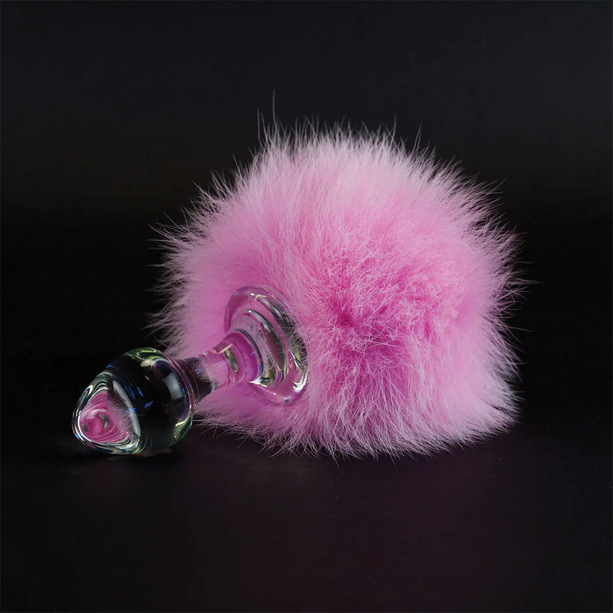 Crystal Delights Magnetic Bunny Tail  - Pink Crystal Delights