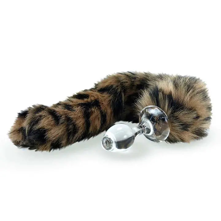 Crystal Delights Minx Tail Plug - Leopard Crystal Delights