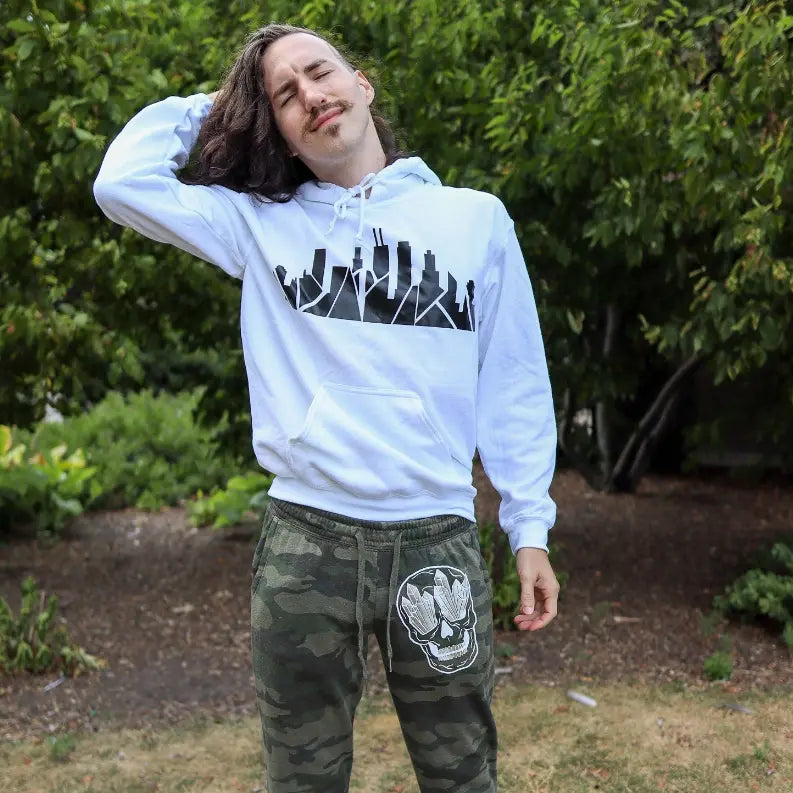 Crystal Skull Camo Sweatpants Black Cat Bazaar