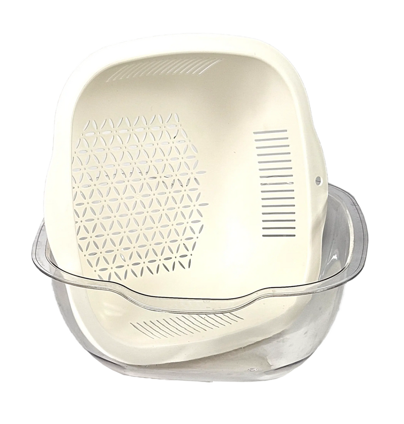 Cuisine Collecion 4.5 QT Bowl & Strainer Set - Sage Waymore LLC