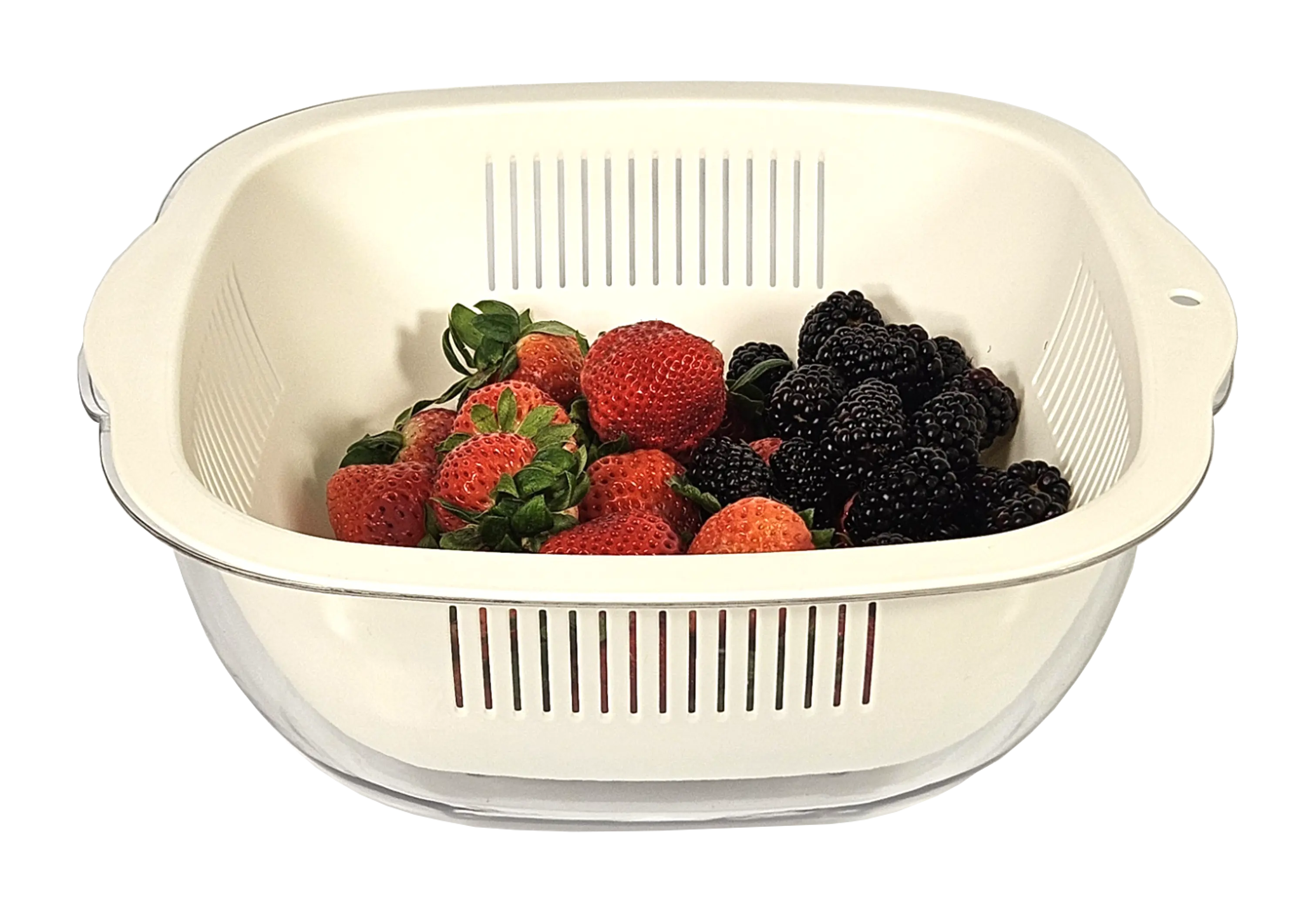 Cuisine Collecion 4.5 QT Bowl & Strainer Set - Sage Waymore LLC