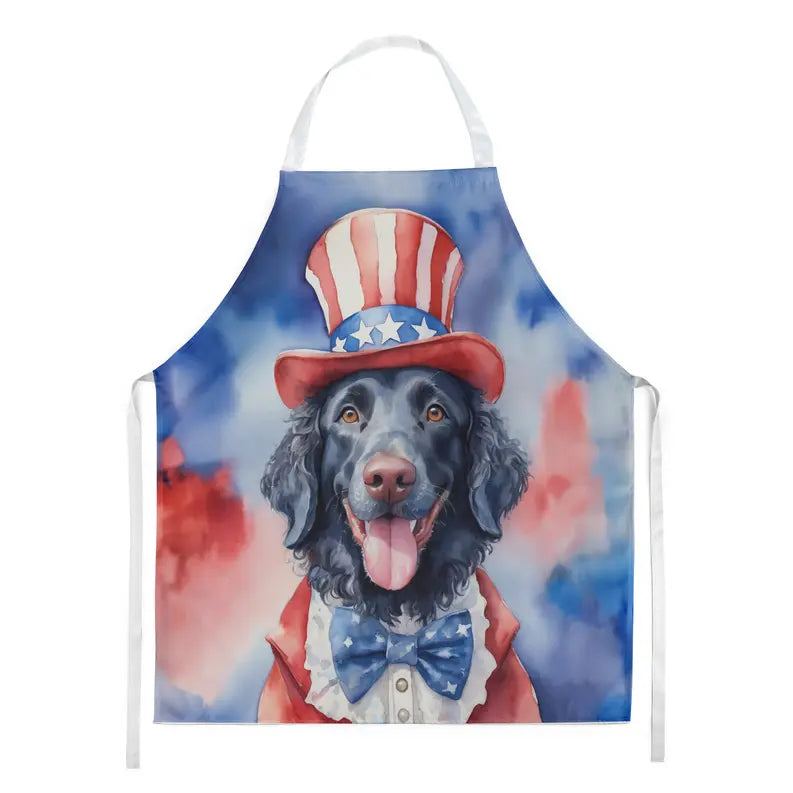 Curly-Coated Retriever Patriotic American Apron Caroline's Treasures