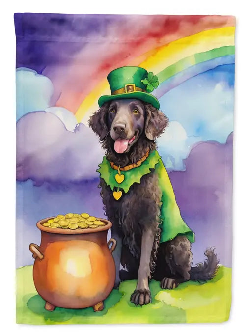 Curly-Coated Retriever St Patrick's Day Garden Flag Caroline's Treasures
