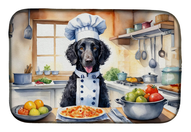 Curly-Coated Retriever The Chef Dish Drying Mat Caroline's Treasures