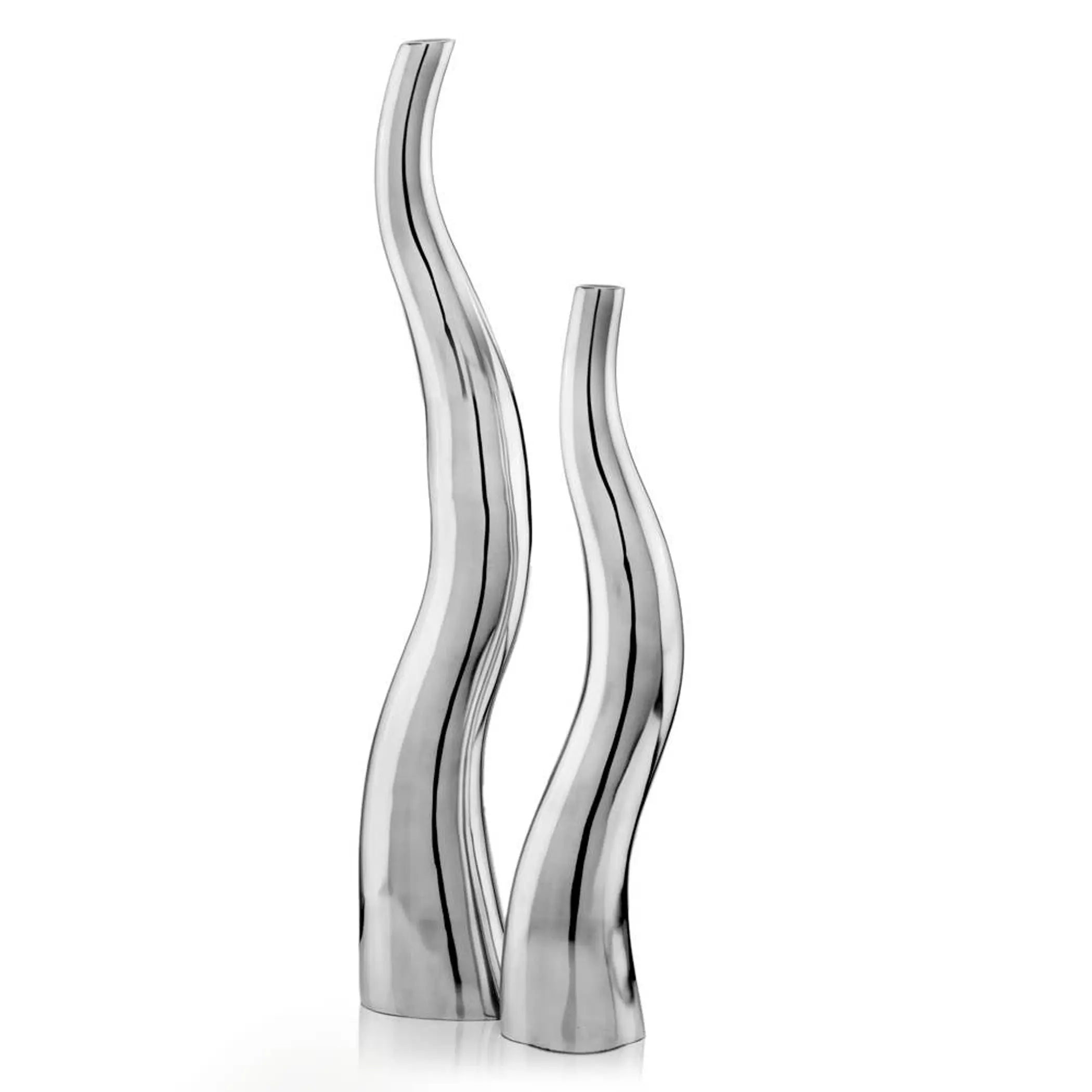 Curva Tall Wiggly Vases - Set of 2 Modern Day Accents