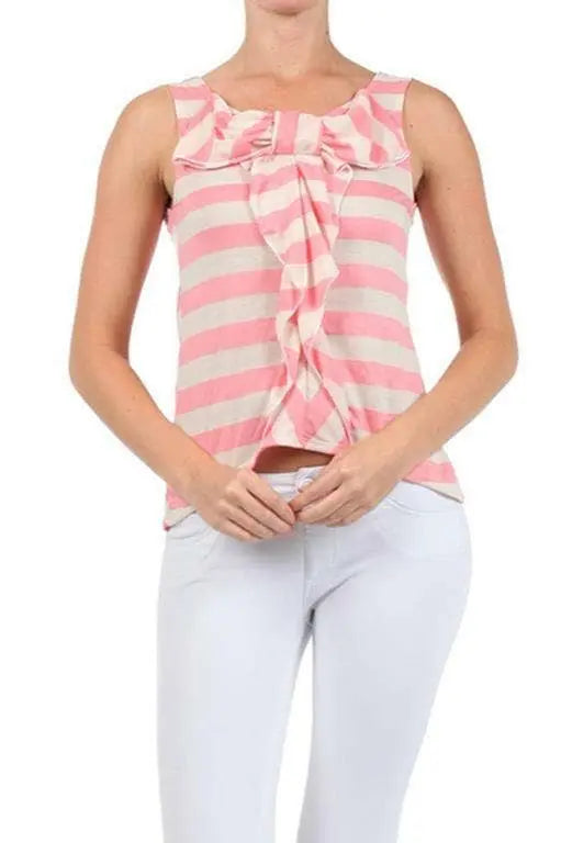 Cute Bow Ruffle Top SurelyMine