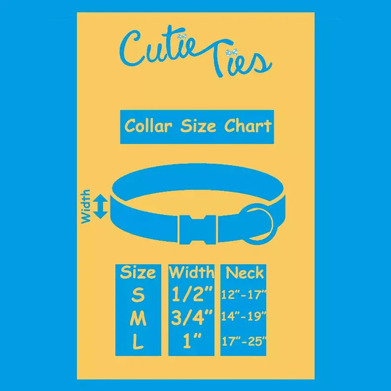 Cutie Ties Fun Design Dog Collar Cutie Ties