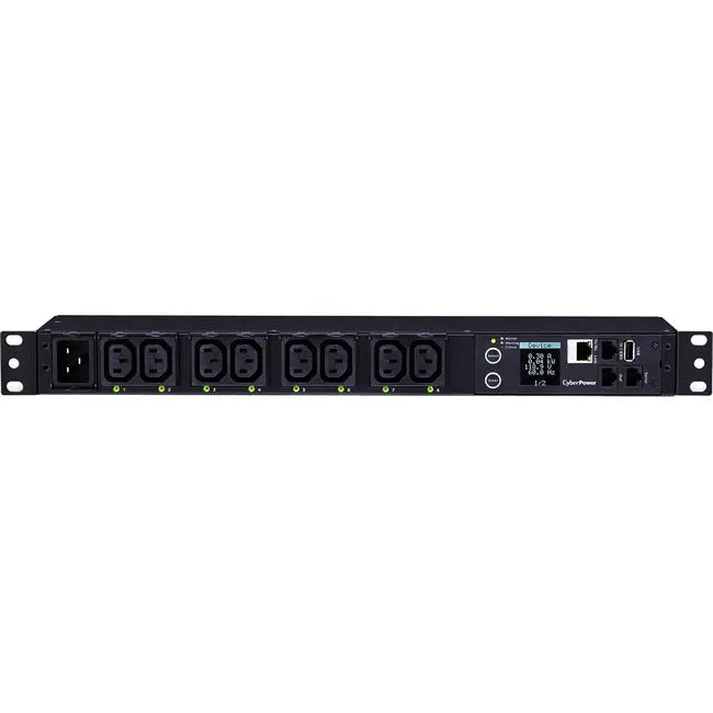 CyberPower PDU81005 Switched Metered-by-Outlet PDU, 100-240V, 20A, 8 Outlets (C13), 1U Rackmount CyberPower Systems, Inc